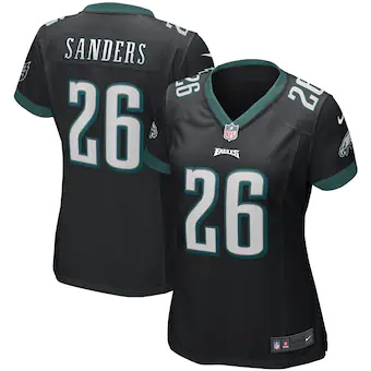womens nike miles sanders black philadelphia eagles game je